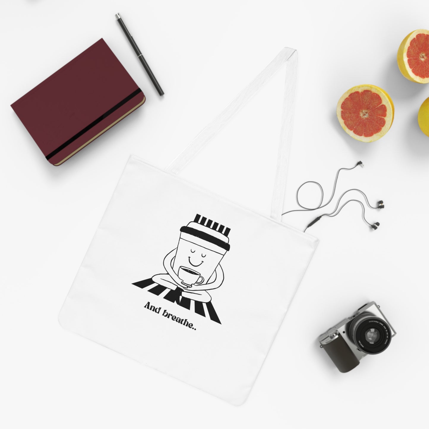 And Breathe Shoulder Tote Bag