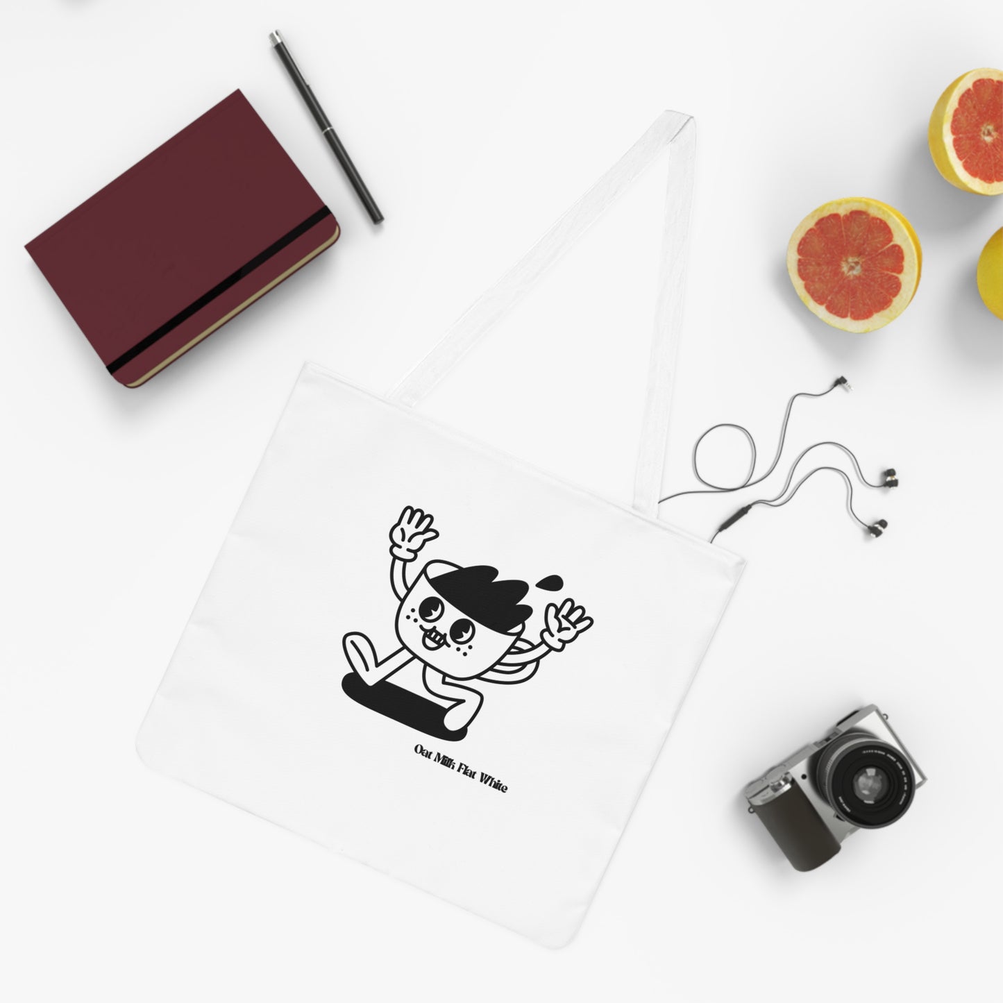 Coffee Mascot Shoulder Tote Bag